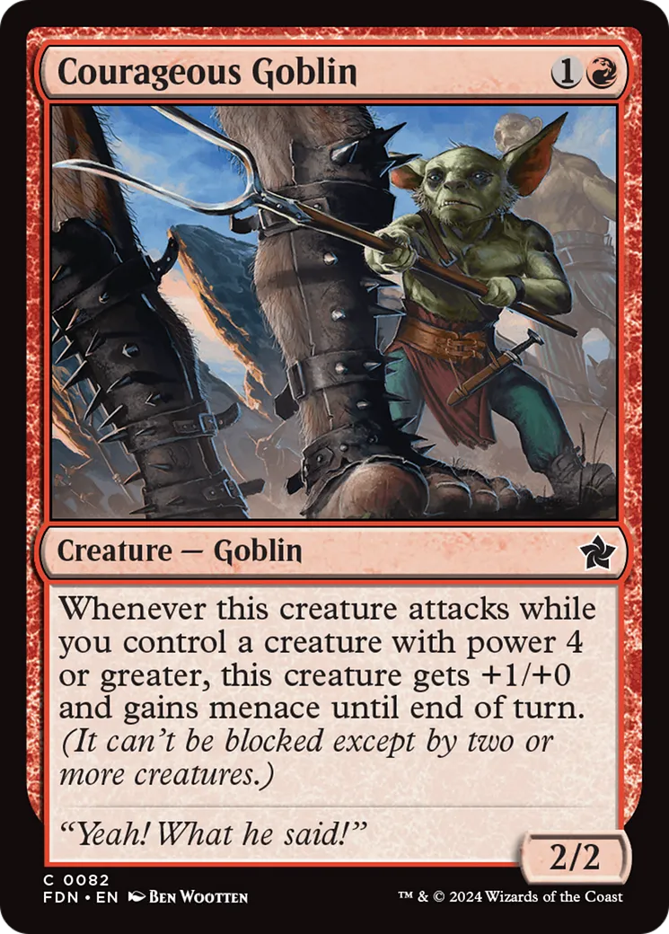 Courageous Goblin — Foundations — Magic: The Gathering