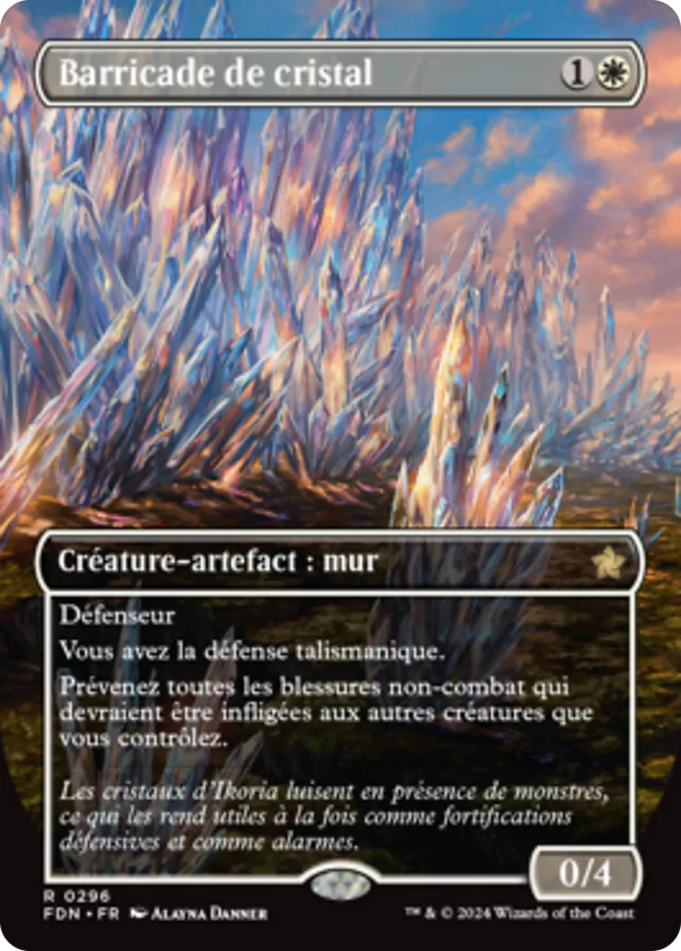 Barricade de cristal — Foundations — Magic: The Gathering