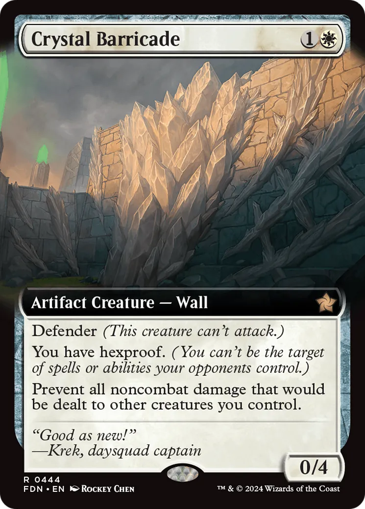 Crystal Barricade — Foundations — Magic: The Gathering