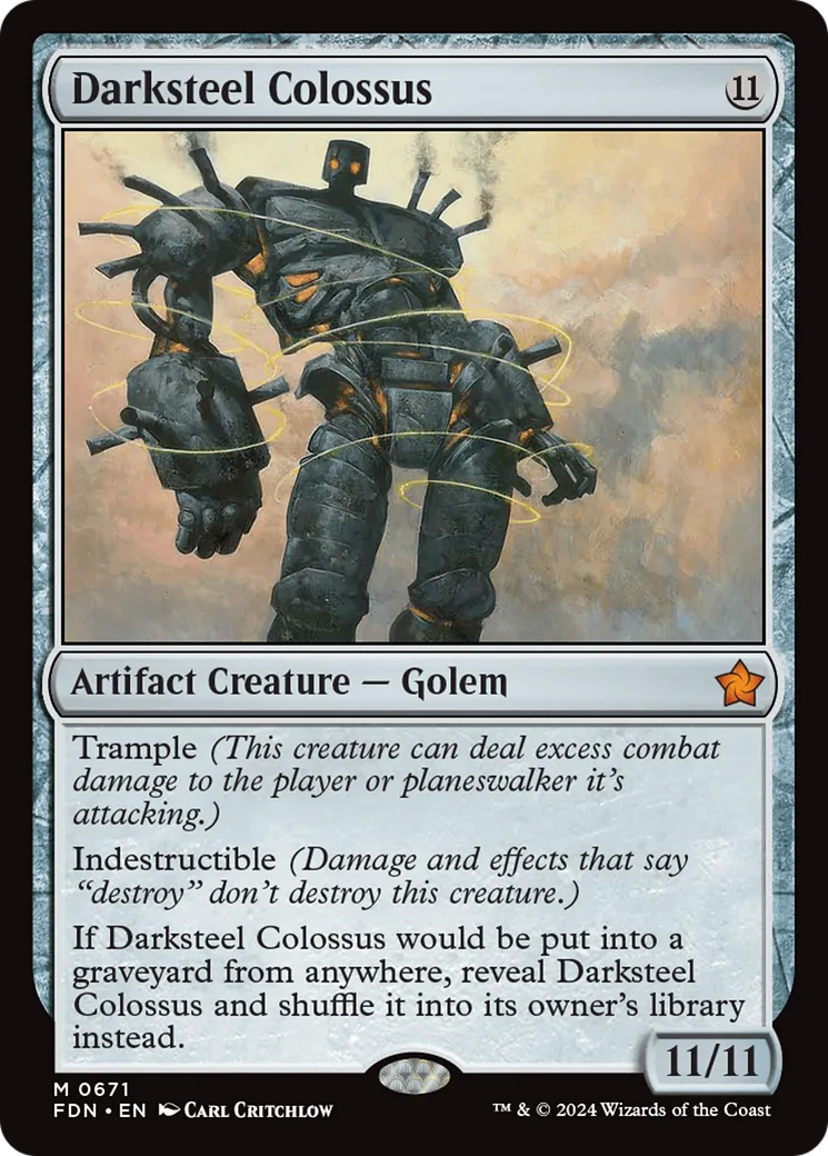 Colosse de sombracier — Foundations — Magic: The Gathering