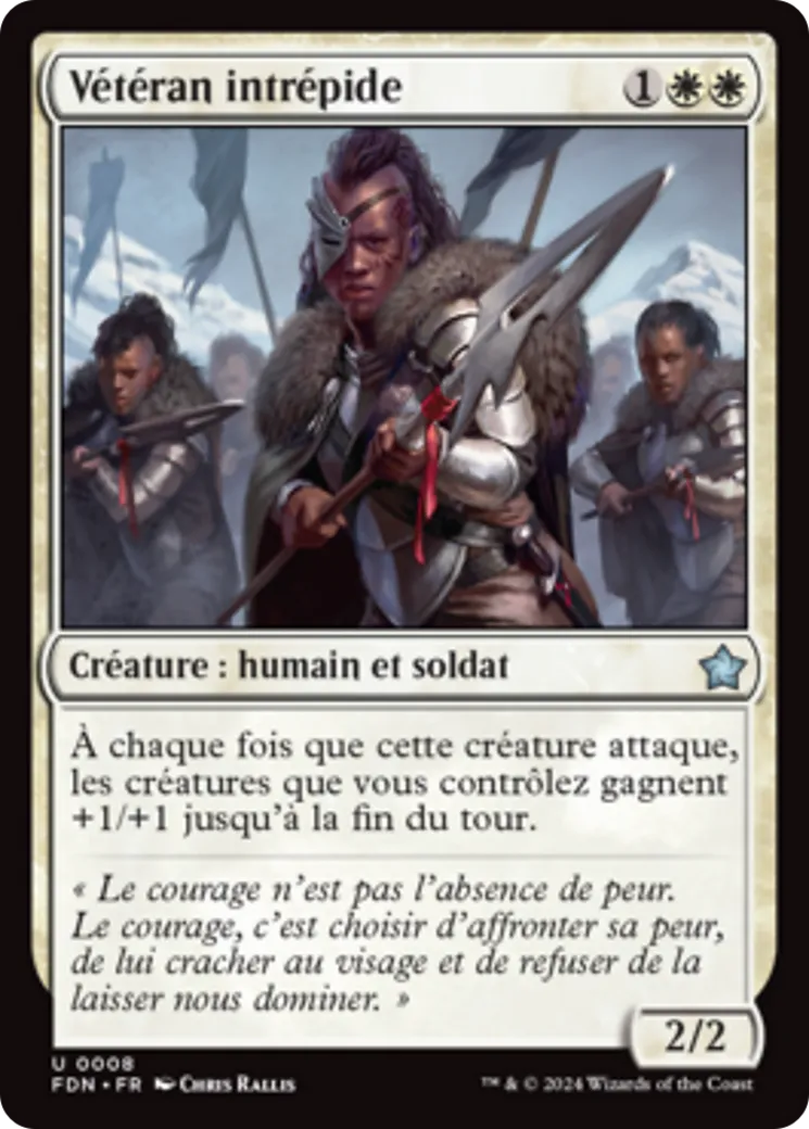 Vétéran intrépide — Foundations — Magic: The Gathering