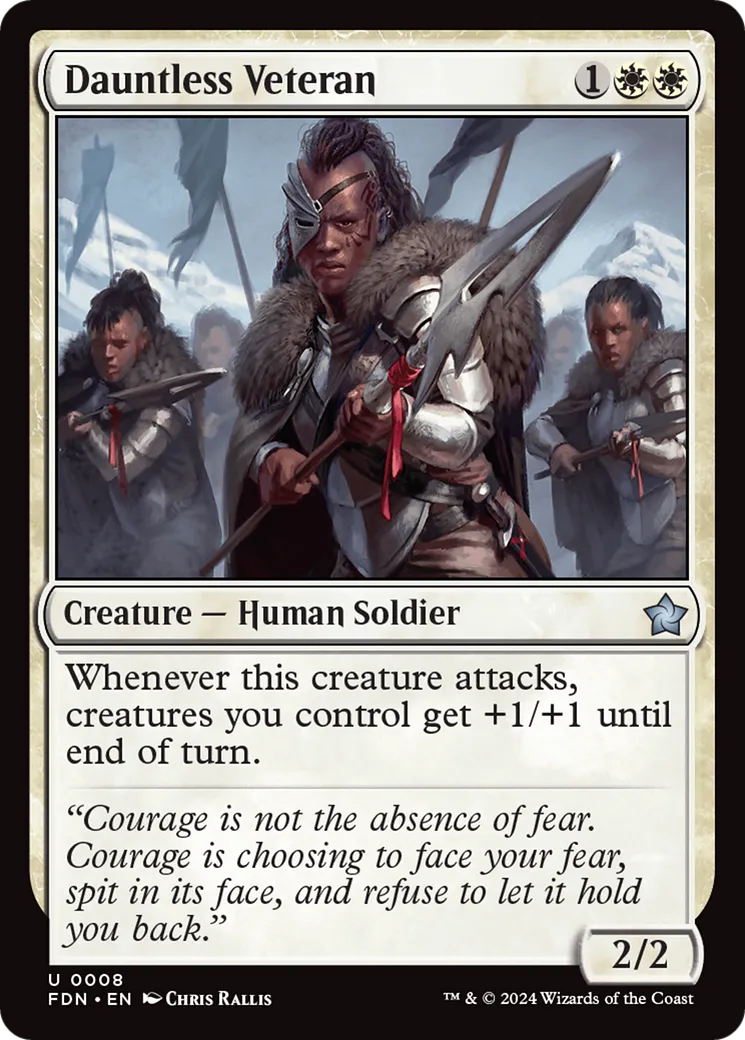 Vétéran intrépide — Foundations — Magic: The Gathering