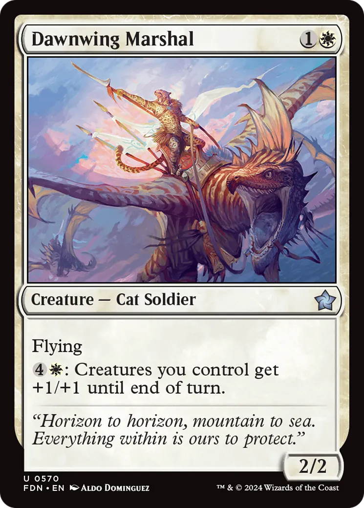 Dawnwing Marshal from Foundations - Magic: The Gathering