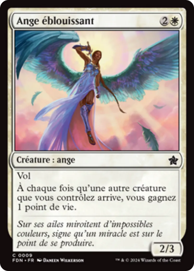 Ange éblouissant — Foundations — Magic: The Gathering