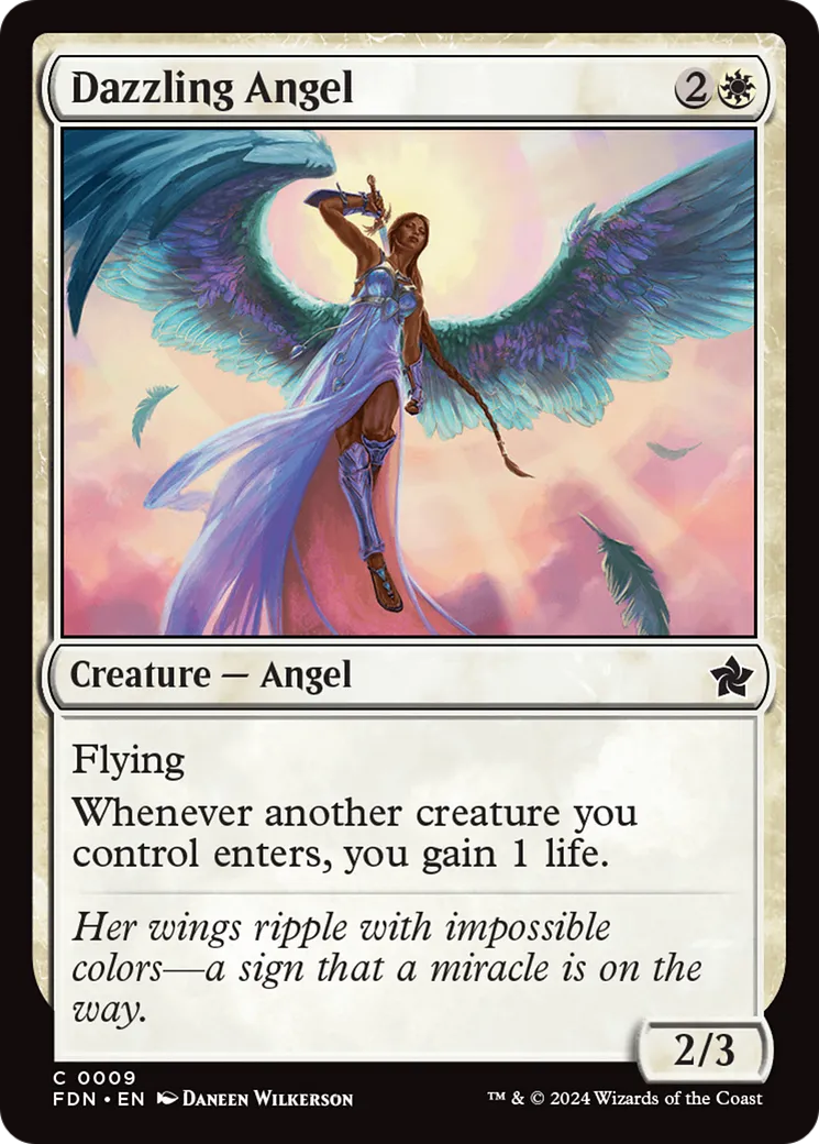 Ange éblouissant — Foundations — Magic: The Gathering