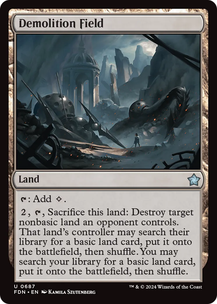 Champ de démolition — Foundations — Magic: The Gathering