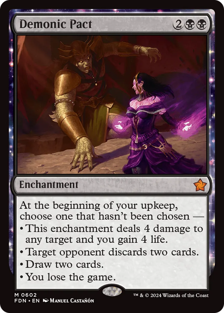 Pacte démoniaque — Foundations — Magic: The Gathering