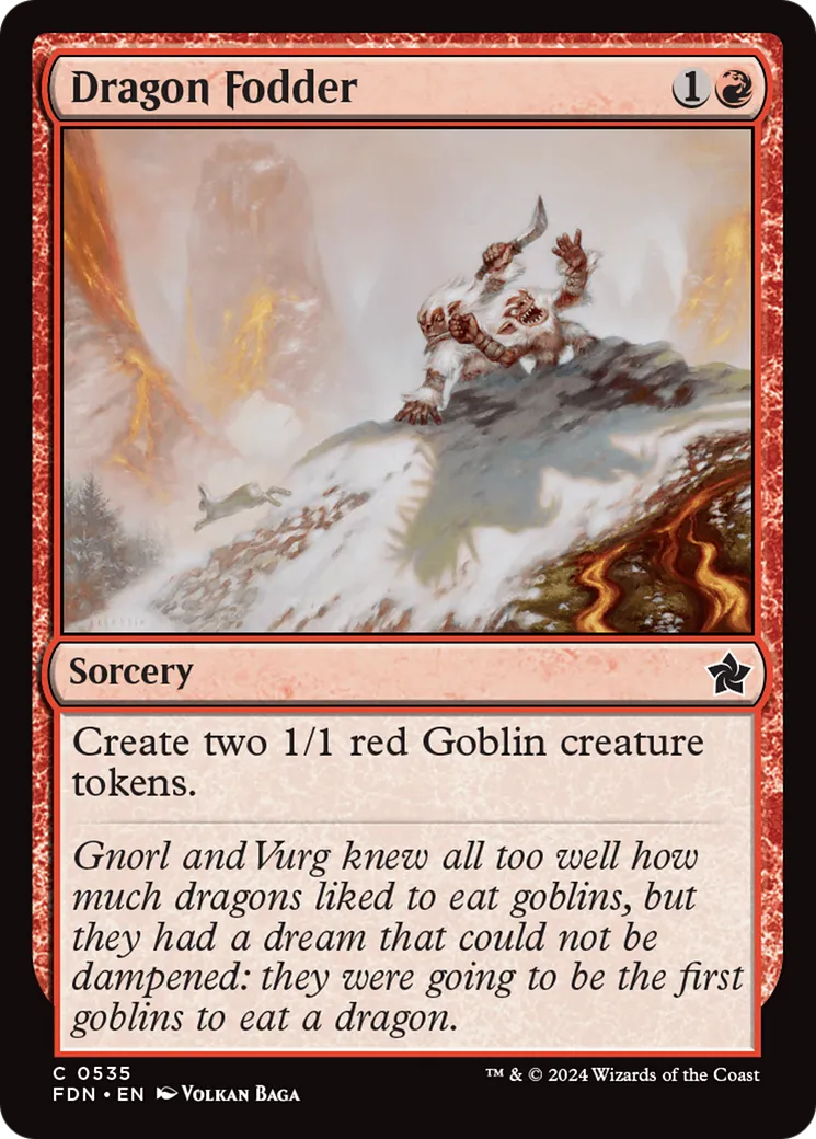 Dragon Fodder — Foundations — Magic: The Gathering