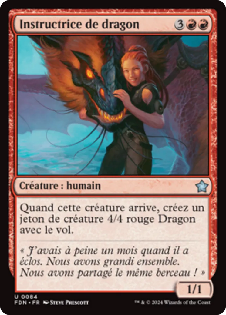 Instructrice de dragon — Foundations — Magic: The Gathering