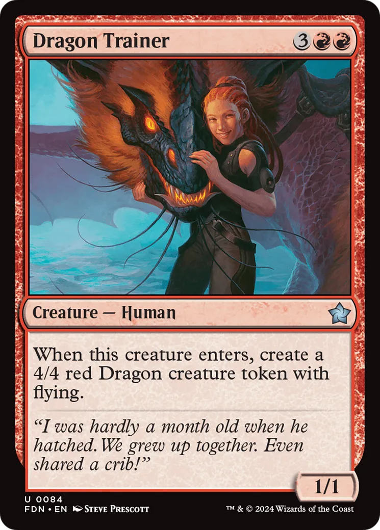 Instructrice de dragon — Foundations — Magic: The Gathering