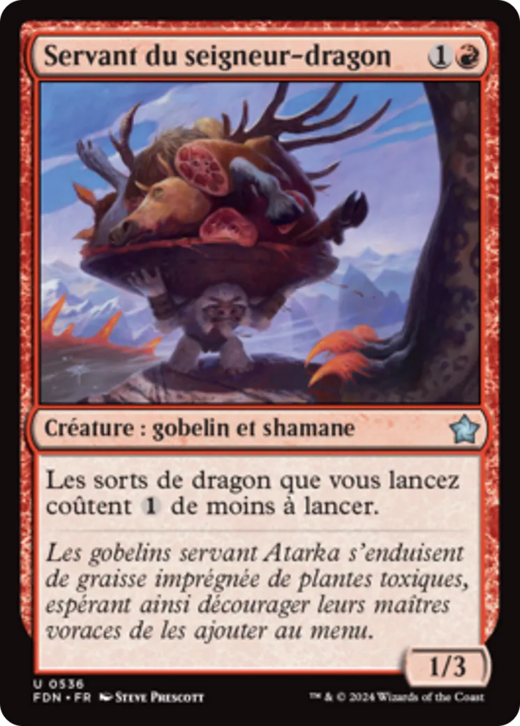 Servant du seigneur-dragon — Foundations — Magic: The Gathering