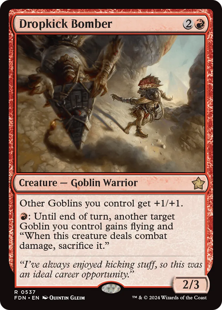 Dropkick Bomber — Foundations — Magic: The Gathering
