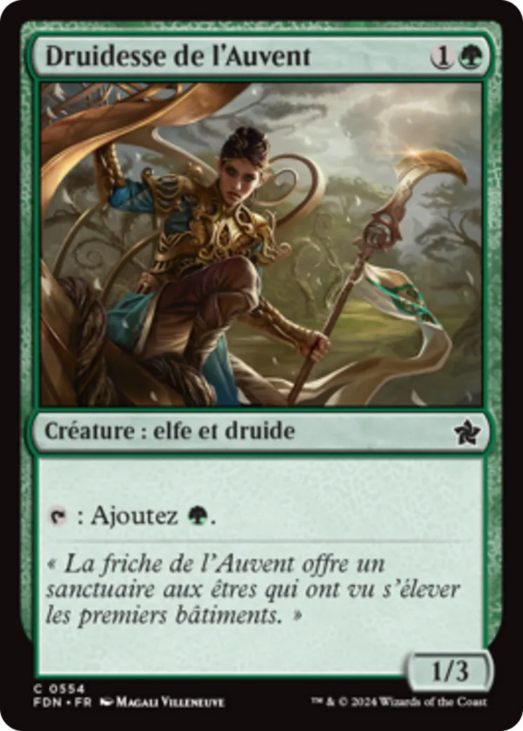 Druidesse de l'Auvent — Foundations — Magic: The Gathering