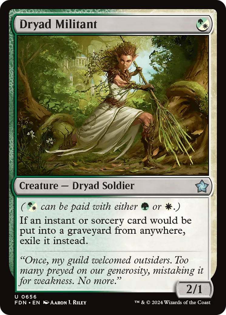 Militante dryade — Foundations — Magic: The Gathering