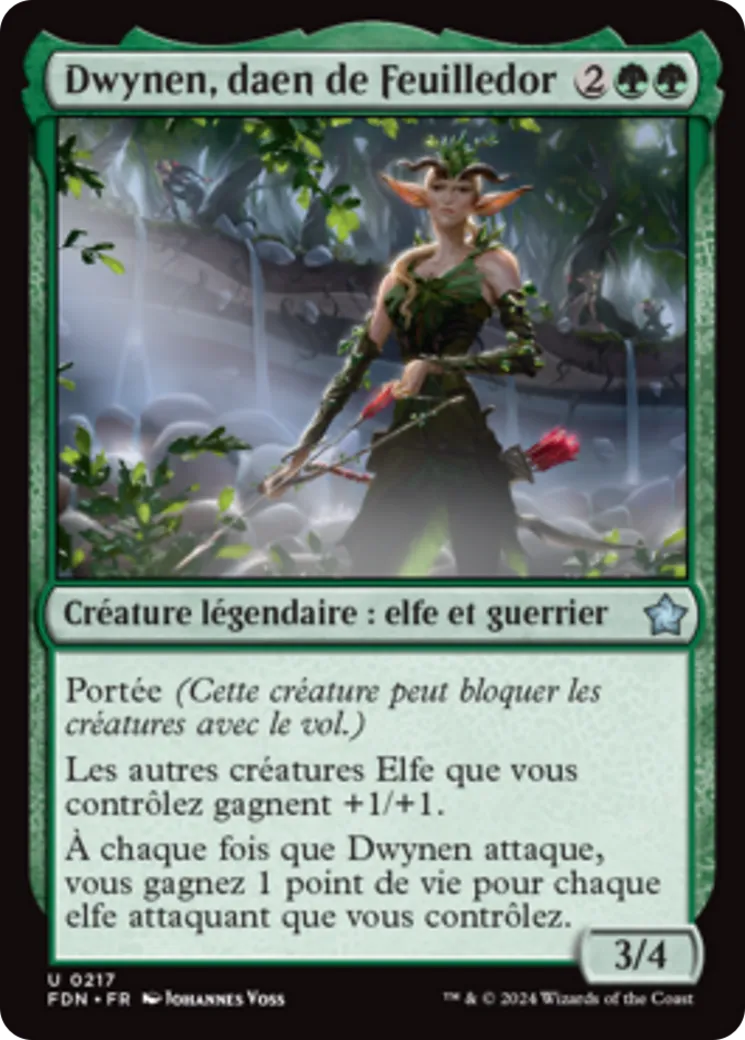 Dwynen, daen de Feuilledor — Foundations — Magic: The Gathering