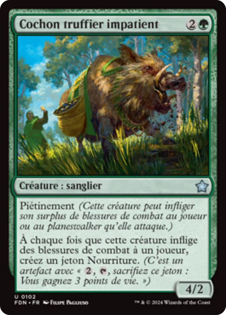 Cochon truffier impatient — Foundations — Magic: The Gathering