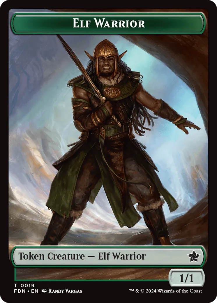 Elf Warrior — Foundations — Magic: The Gathering