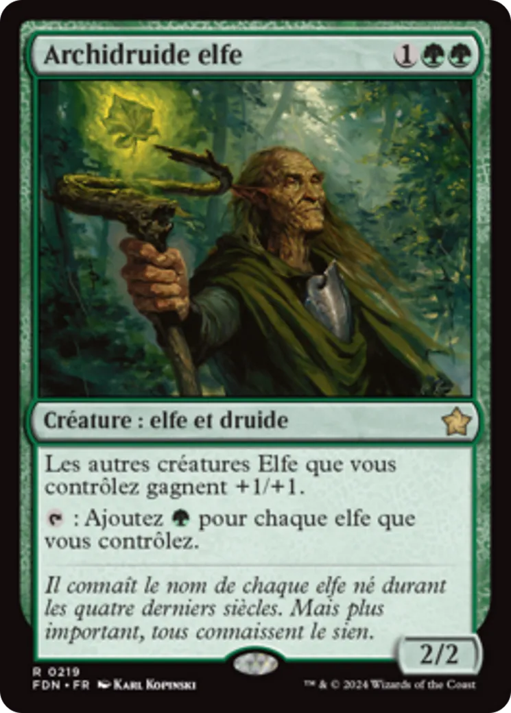 Archidruide elfe — Foundations — Magic: The Gathering