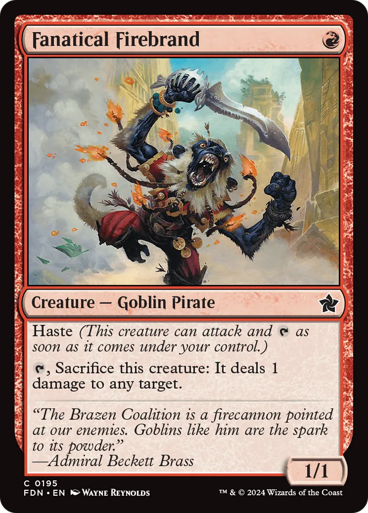 Fanatical Firebrand — Foundations — Magic: The Gathering