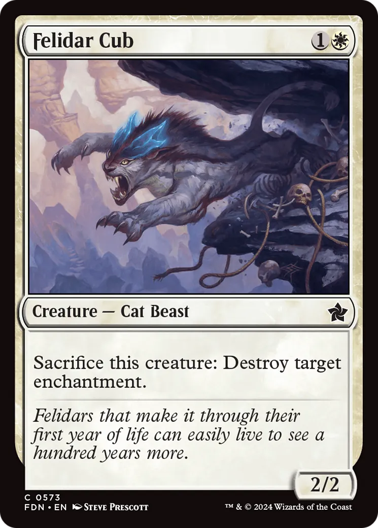 Felidar Cub from Foundations - Magic: The Gathering