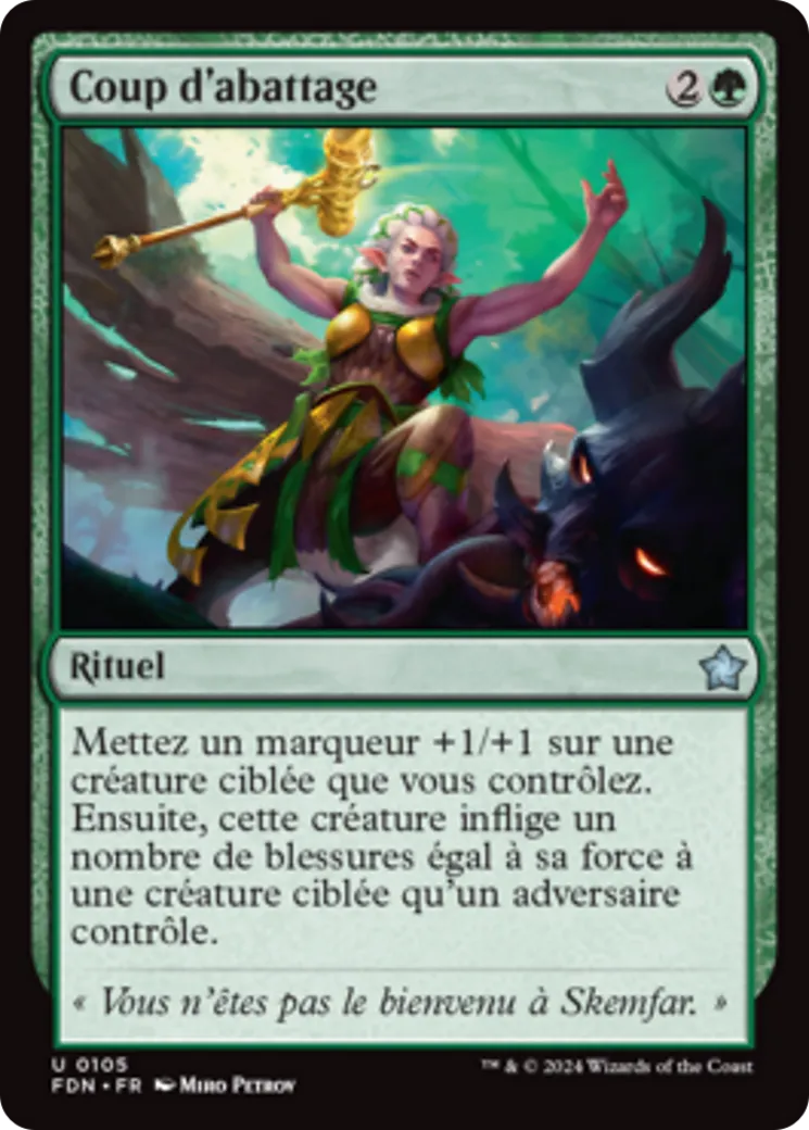 Coup d'abattage — Foundations — Magic: The Gathering