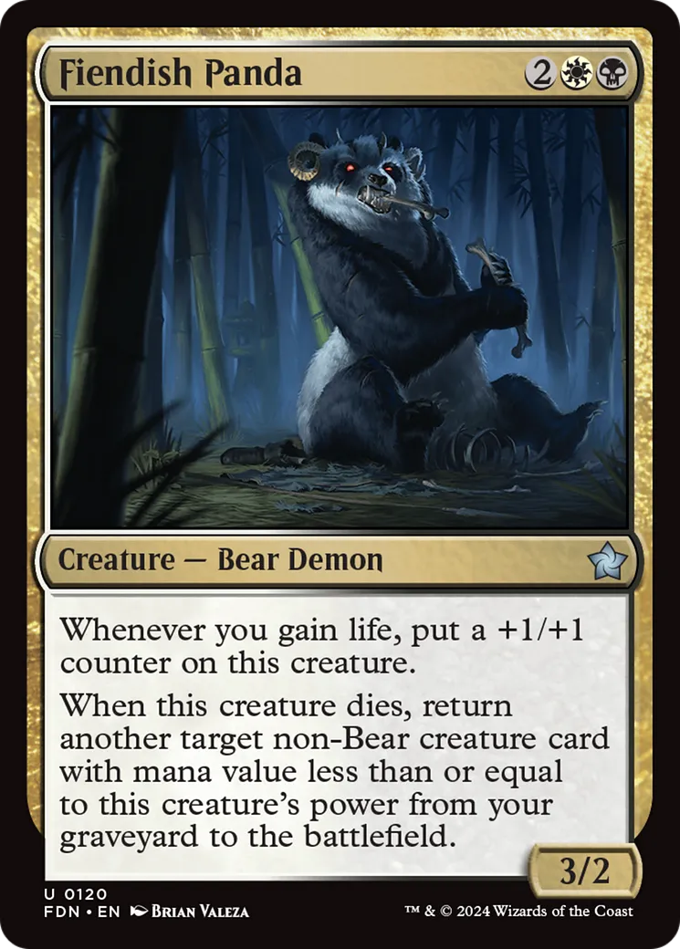 Fiendish Panda — Foundations — Magic: The Gathering