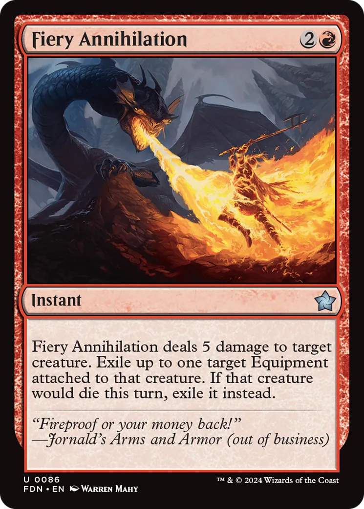 Fiery Annihilation — Foundations — Magic: The Gathering