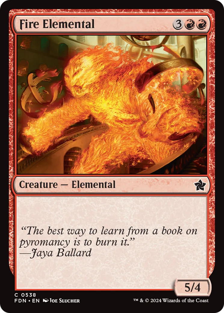 Fire Elemental — Foundations — Magic: The Gathering