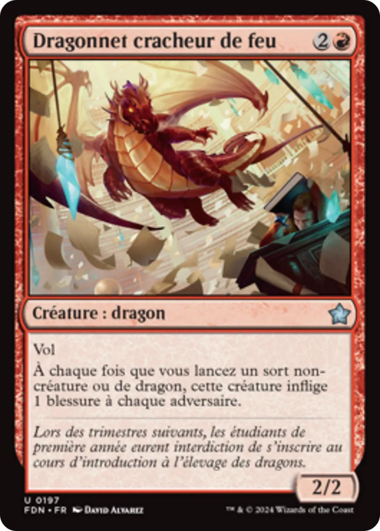 Dragonnet cracheur de feu — Foundations — Magic: The Gathering