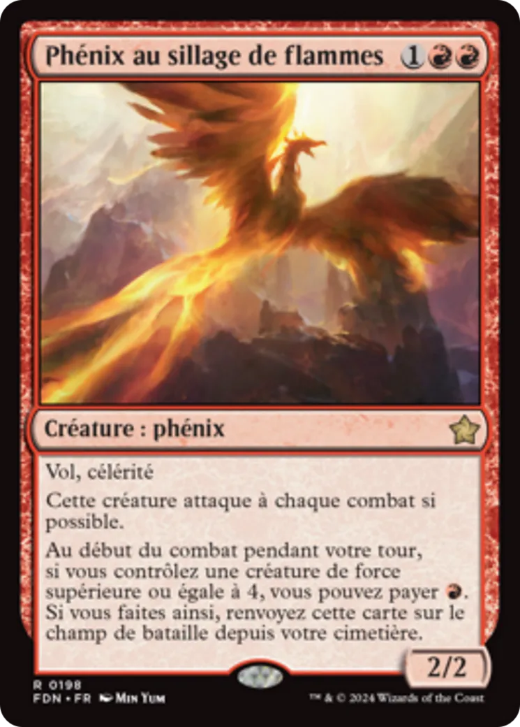 Phénix au sillage de flammes — Foundations — Magic: The Gathering
