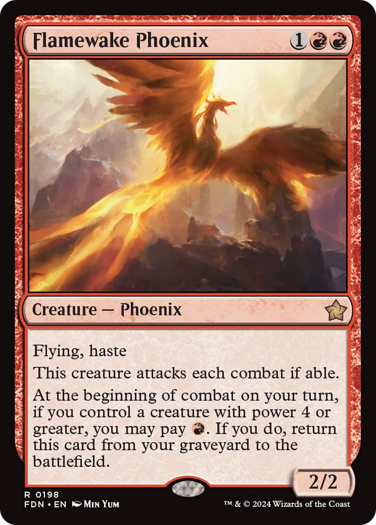 Flamewake Phoenix — Foundations — Magic: The Gathering