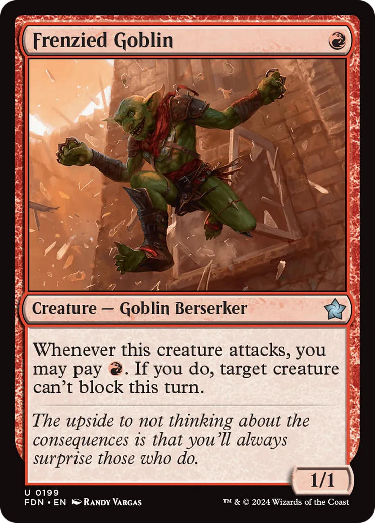 Frenzied Goblin — Foundations — Magic: The Gathering