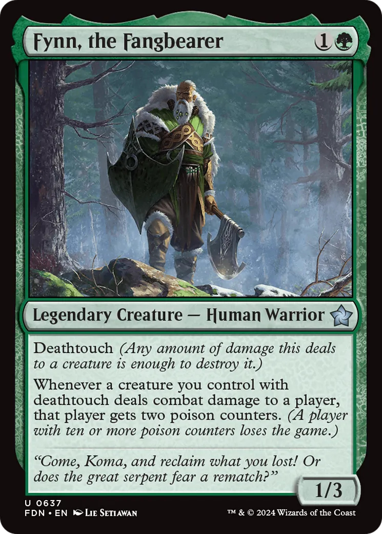 Fynn, le porteur de croc — Foundations — Magic: The Gathering