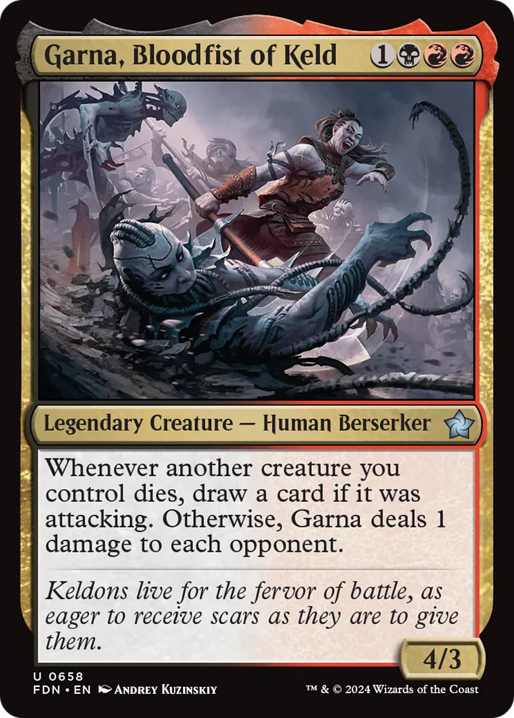 Garna, poing-de-sang de Keld — Foundations — Magic: The Gathering