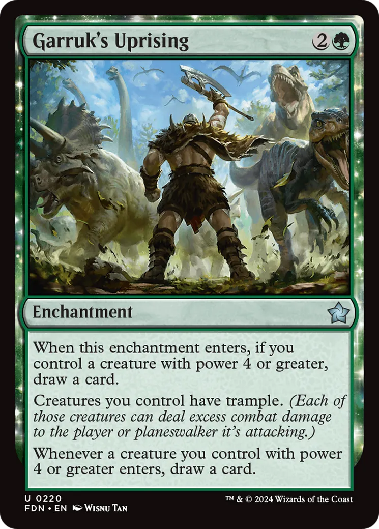 Garruk's Uprising from Foundations - Magic: The Gathering