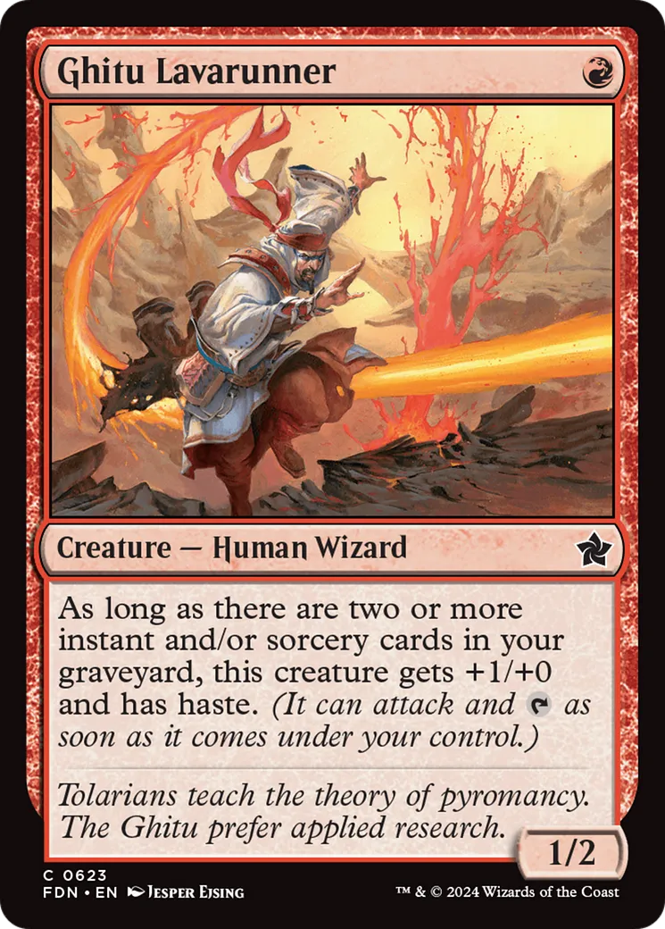 Ghitu Lavarunner — Foundations — Magic: The Gathering
