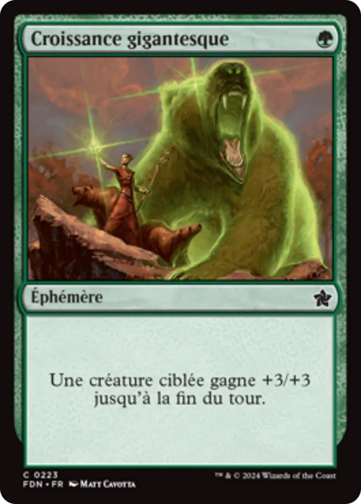 Croissance gigantesque — Foundations — Magic: The Gathering