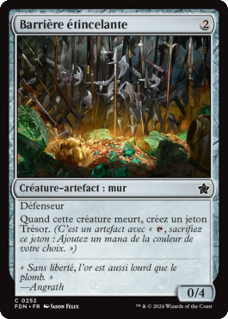 Barrière étincelante — Foundations — Magic: The Gathering