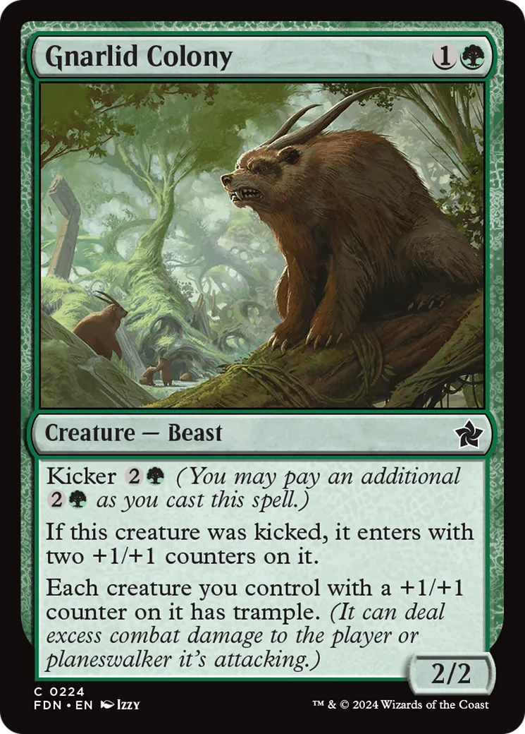 Colonie de gnarlides — Foundations — Magic: The Gathering
