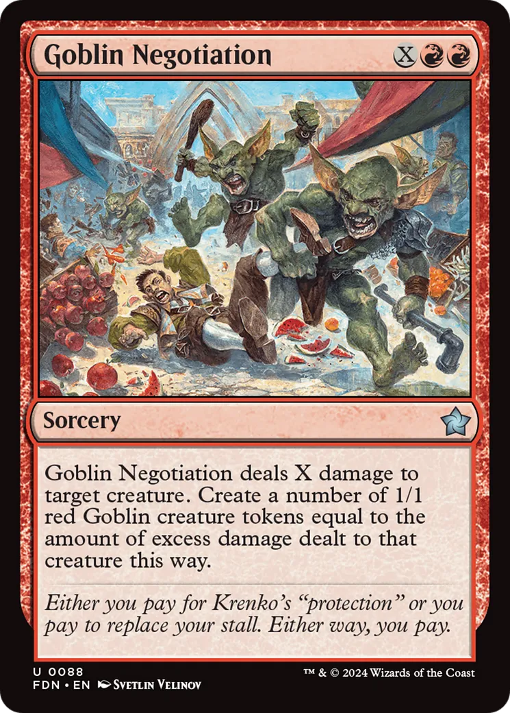 Goblin Negotiation — Foundations — Magic: The Gathering