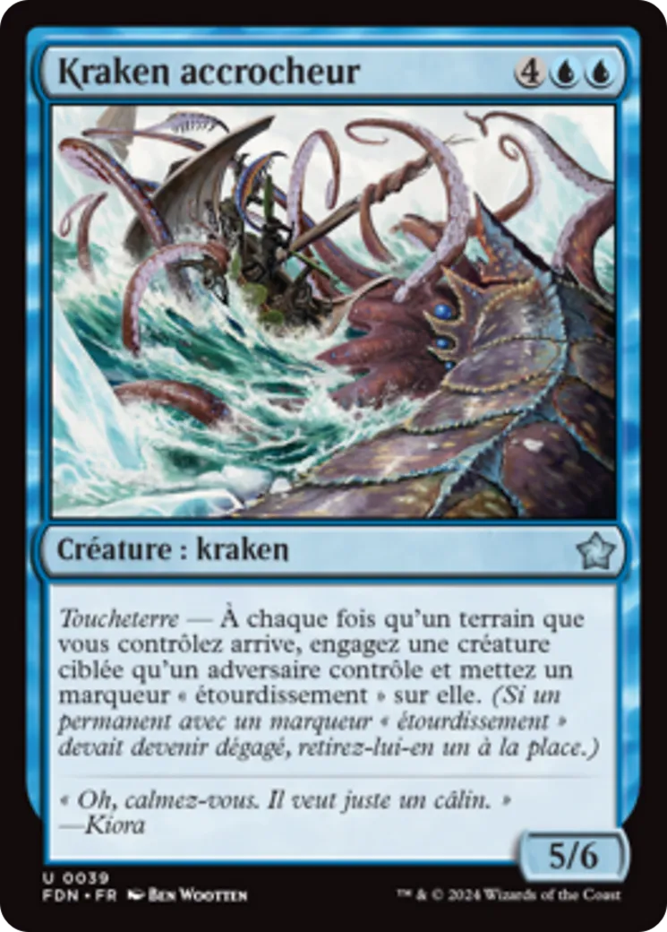 Kraken accrocheur — Foundations — Magic: The Gathering