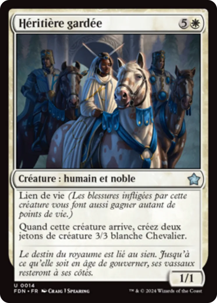 Héritière gardée — Foundations — Magic: The Gathering