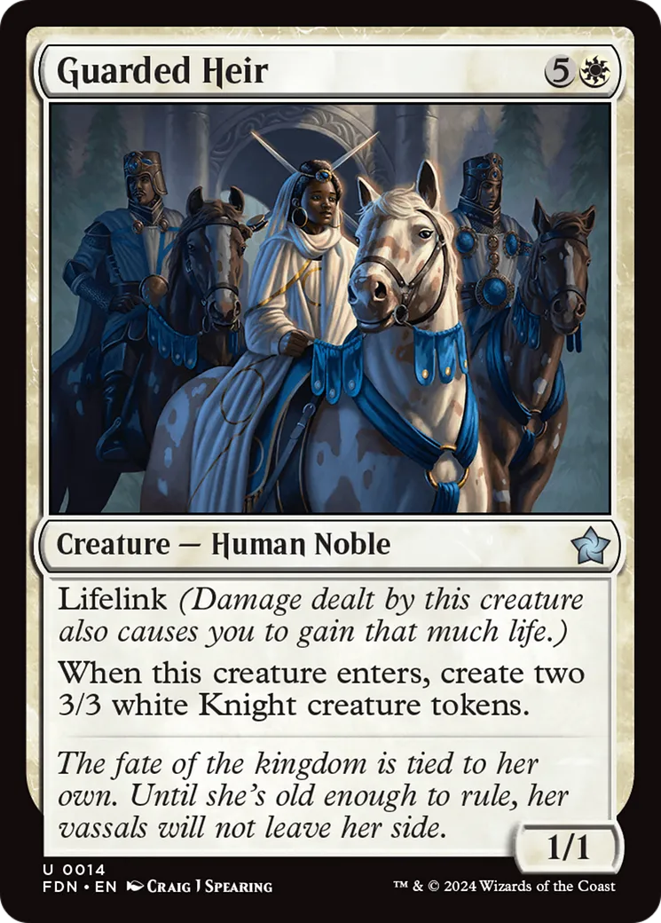 Héritière gardée — Foundations — Magic: The Gathering