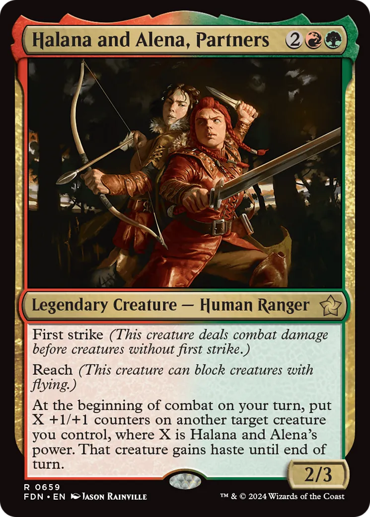 Halana et Alena, partenaires — Foundations — Magic: The Gathering