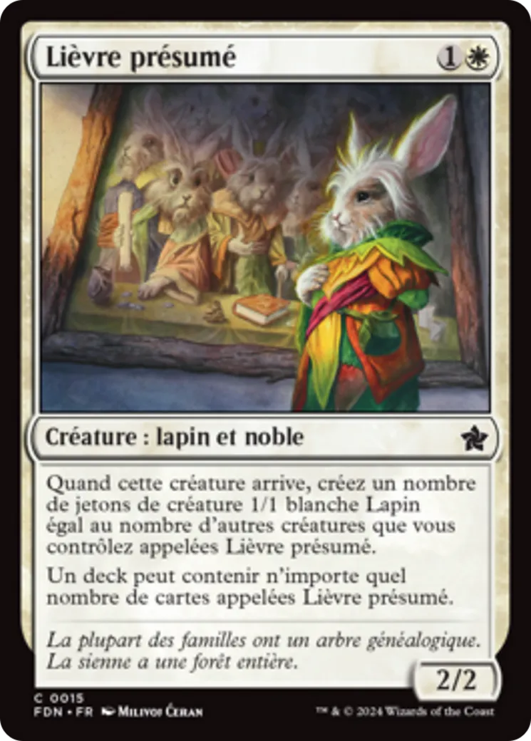 Lièvre présumé — Foundations — Magic: The Gathering