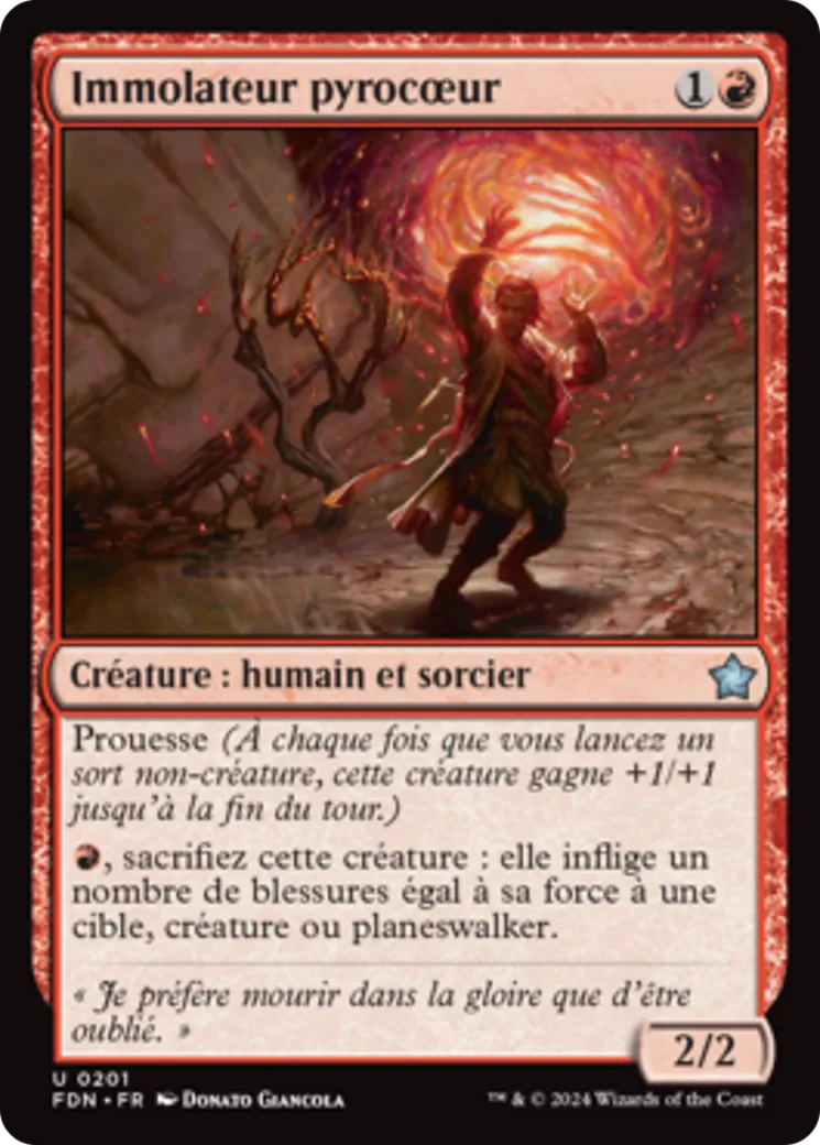 Immolateur pyrocœur — Foundations — Magic: The Gathering