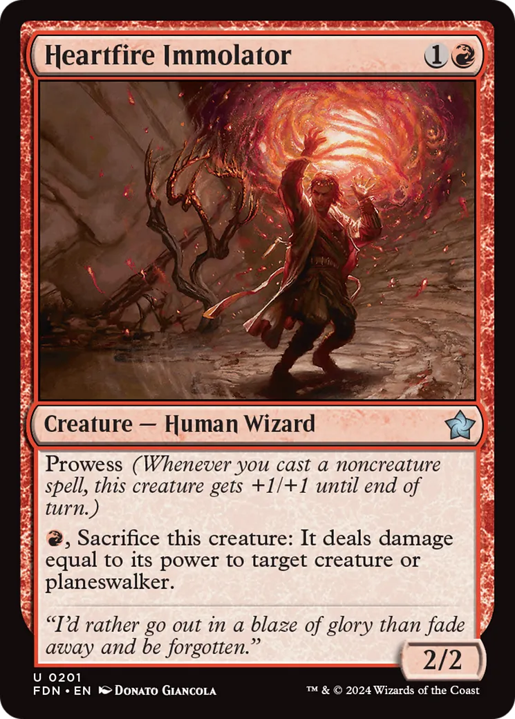 Heartfire Immolator — Foundations — Magic: The Gathering