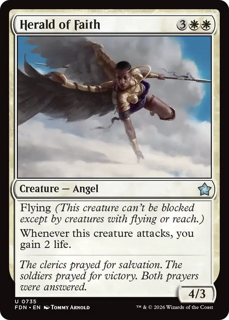 Héraut de la foi — Foundations — Magic: The Gathering