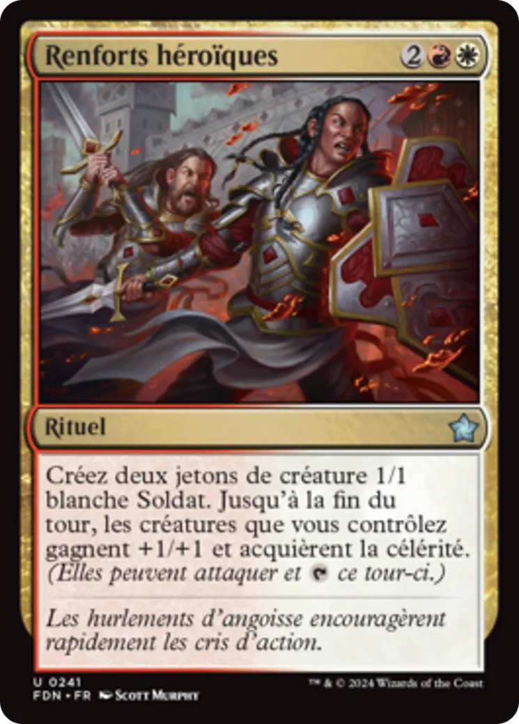 Renforts héroïques — Foundations — Magic: The Gathering