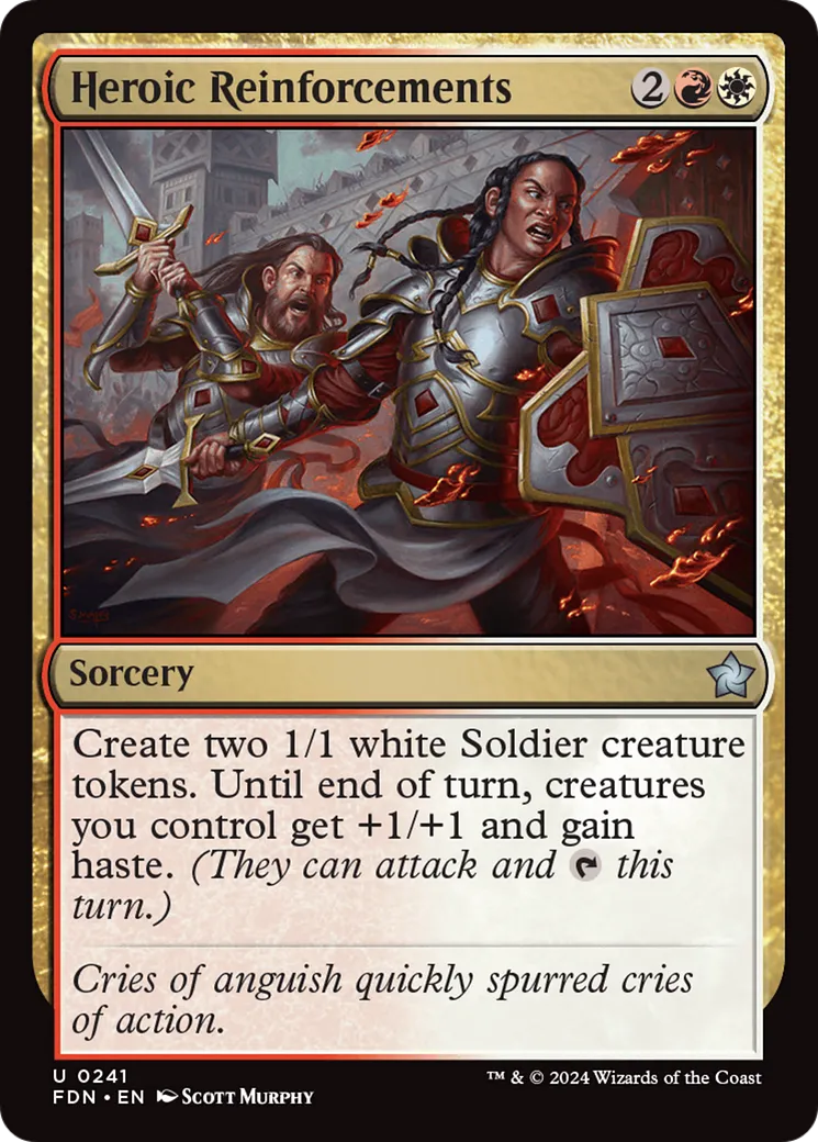 Renforts héroïques — Foundations — Magic: The Gathering
